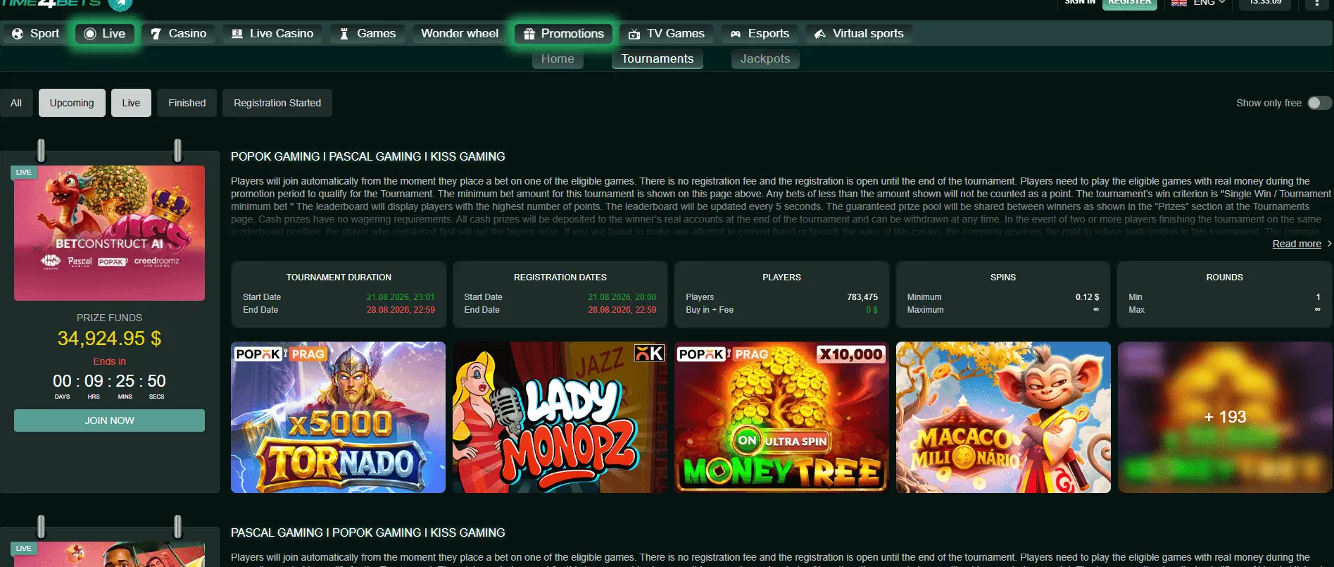 Time4Bets for the Emirates: Betting Line, Casino Floor and Quick Payouts